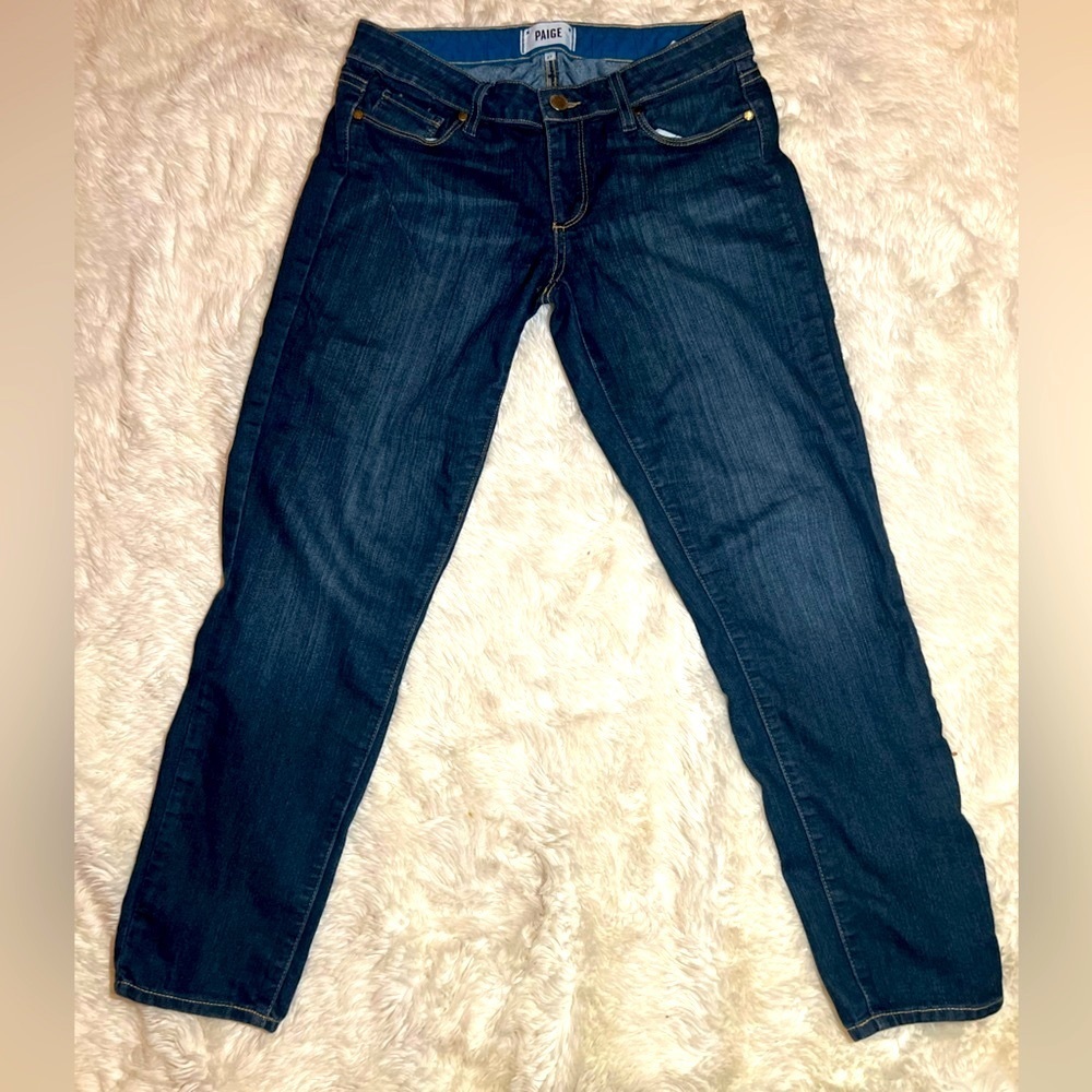 PAIGE Women’s Kylie Crop Jeans | Dark Denim |
